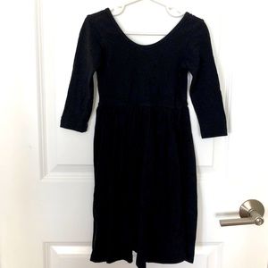 Alice + Ames Long Sleeve Ballet Dress, Black, size 5